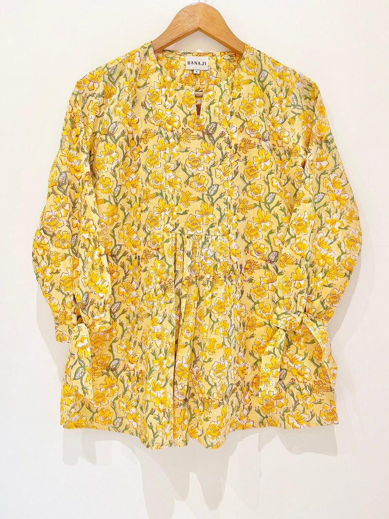 Block Printed Cotton Short Top