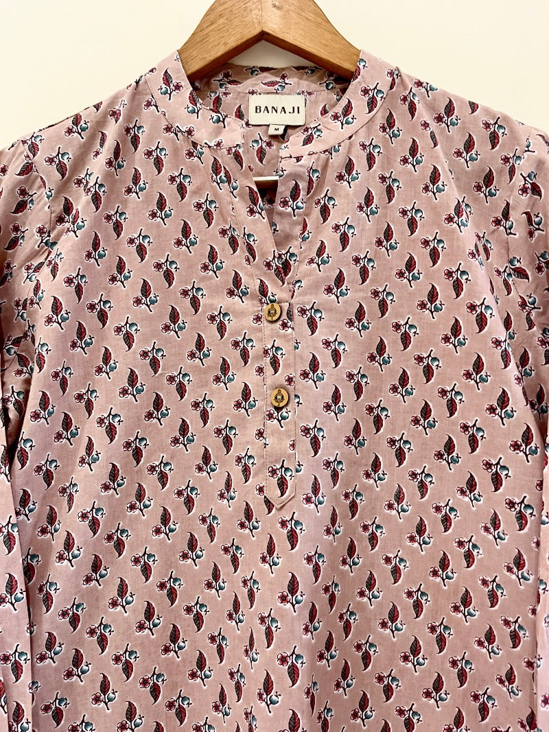 Block Printed Short Kurti