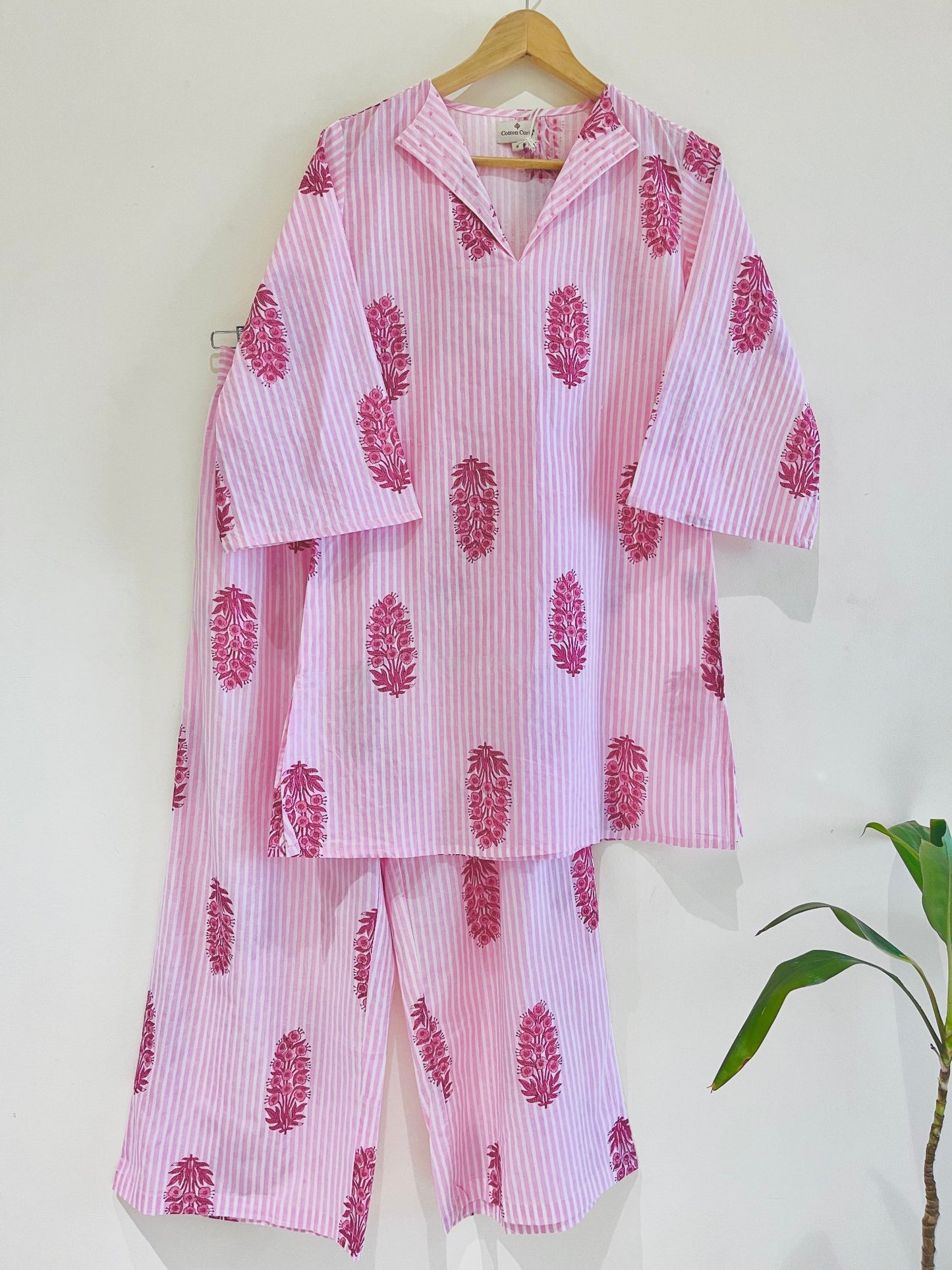 Floral on Stripes Co-Ord Set