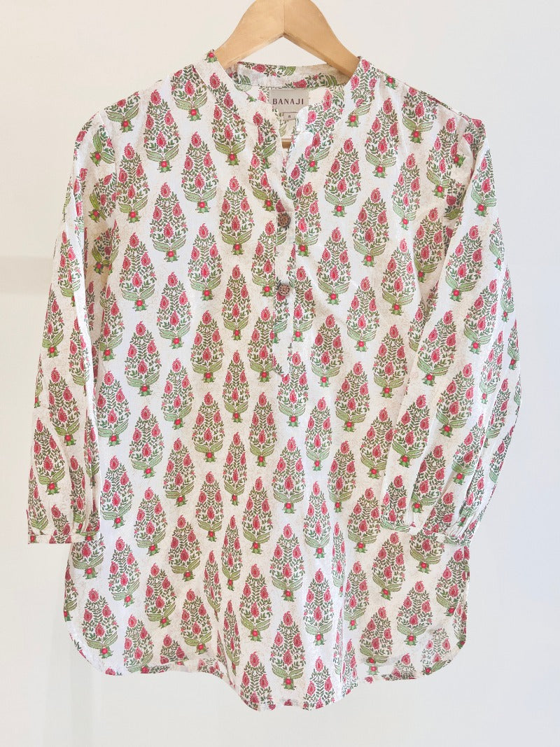 Printed Cotton Short Kurti