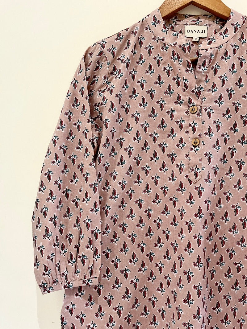 Block Printed Short Kurti