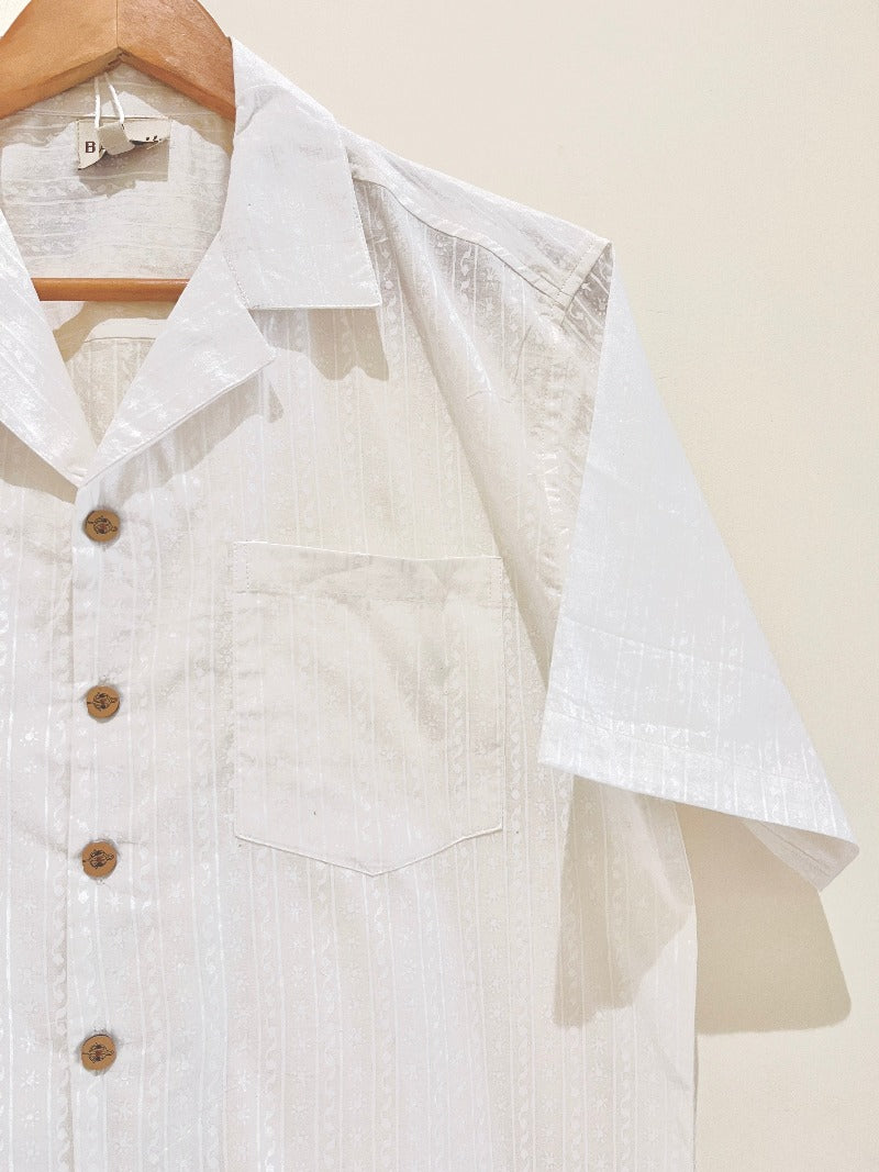 COTTON BLOCK PRINTED HALF SLEEVE SHIRT