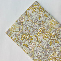Organic Cotton Block Printed Fabric