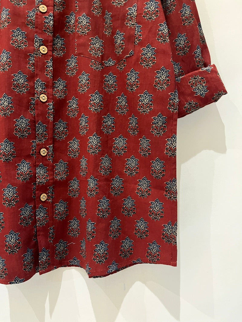 COTTON PRINTED FULL SLEEVE SHIRT