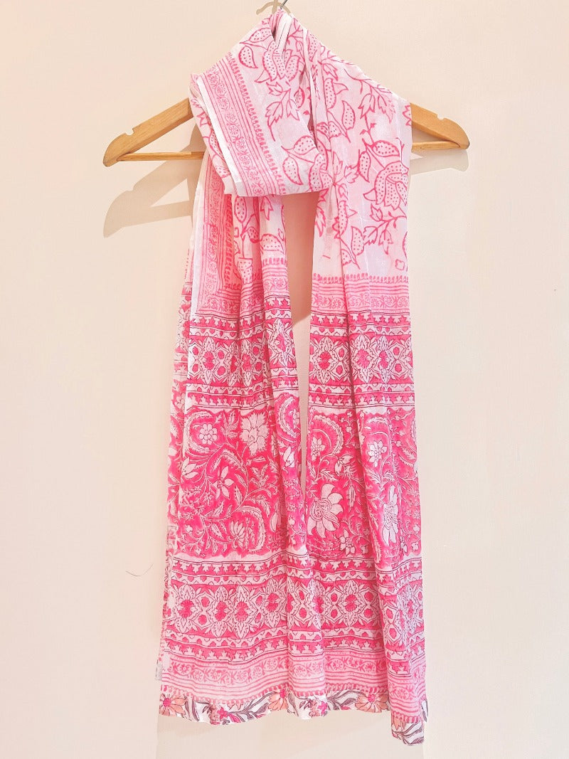 Pink Chintz Kurta Pant Set with Dupatta