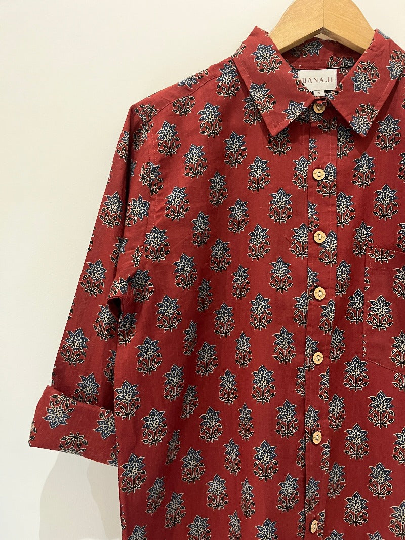 COTTON PRINTED FULL SLEEVE SHIRT