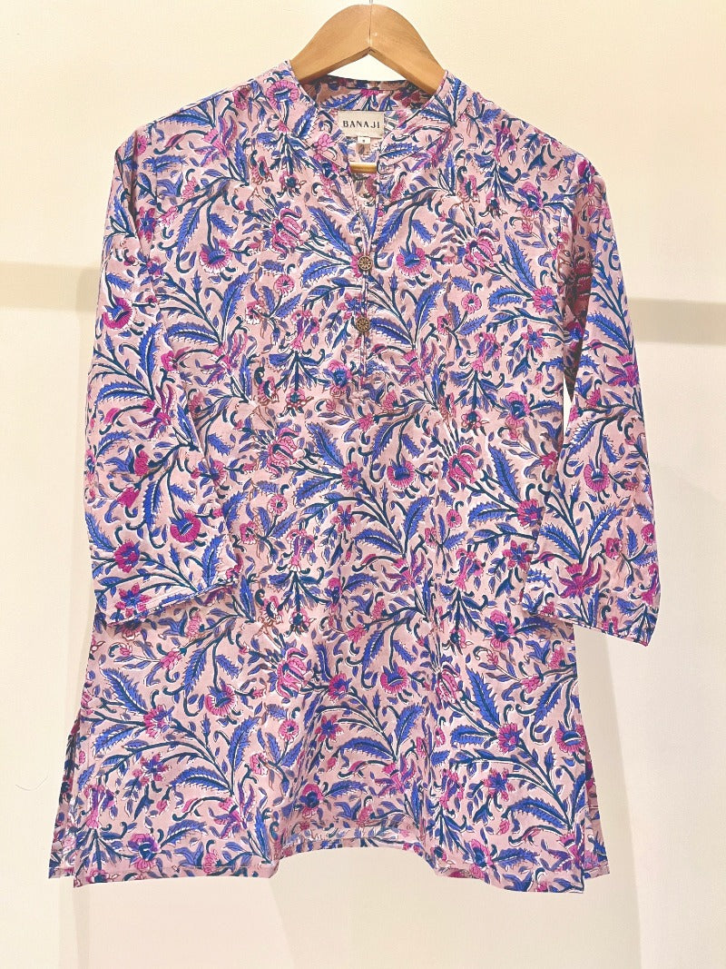 Block Printed Short Kurti