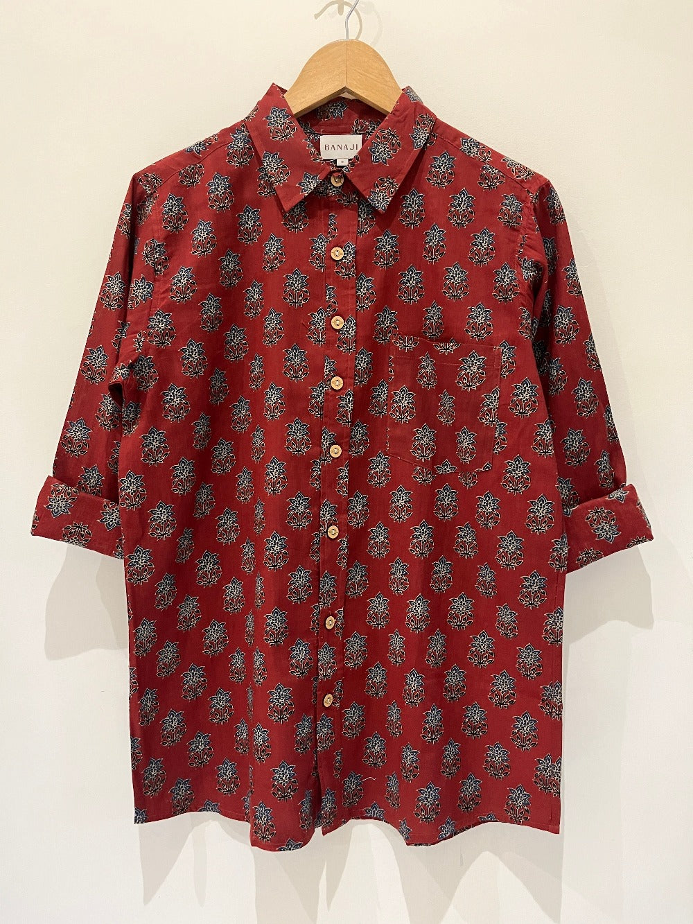 COTTON PRINTED FULL SLEEVE SHIRT