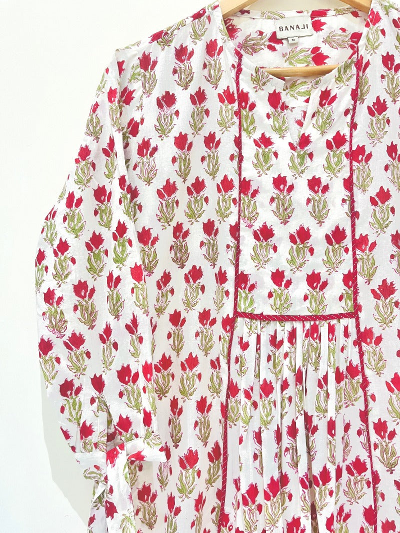 Block Printed Cotton Short Top