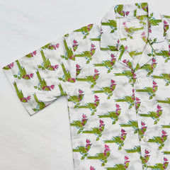 Parrot Cotton Printed Boys Shirt (0-8 Yrs)