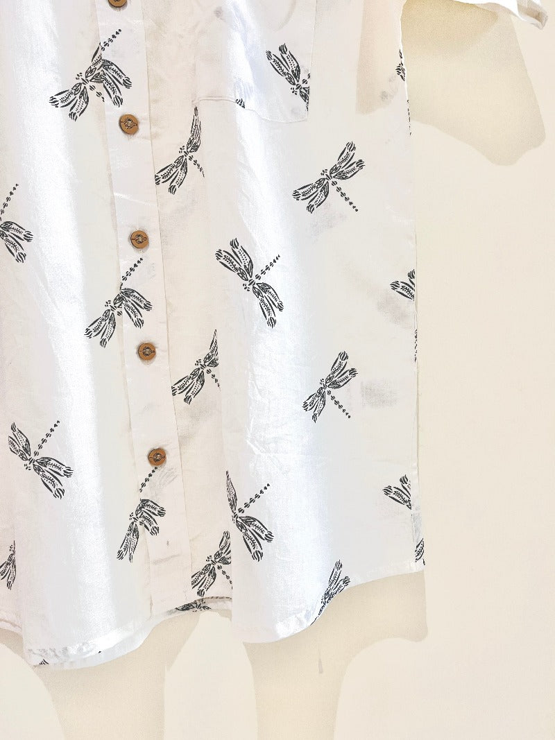 COTTON BLOCK PRINTED HALF SLEEVE SHIRT