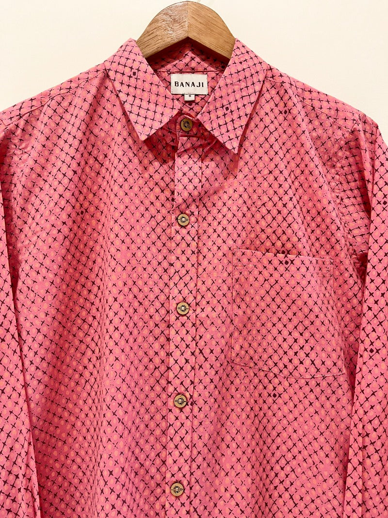 COTTON BLOCK PRINTED FULL SLEEVE SHIRT