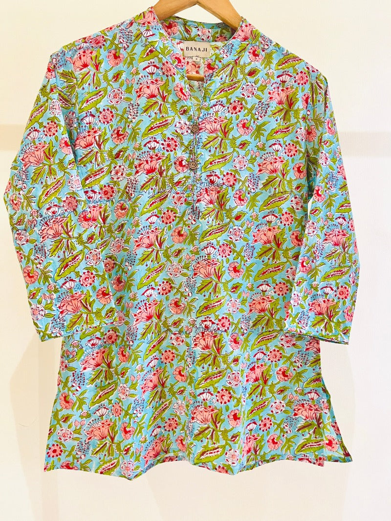 Block Printed Short Kurti