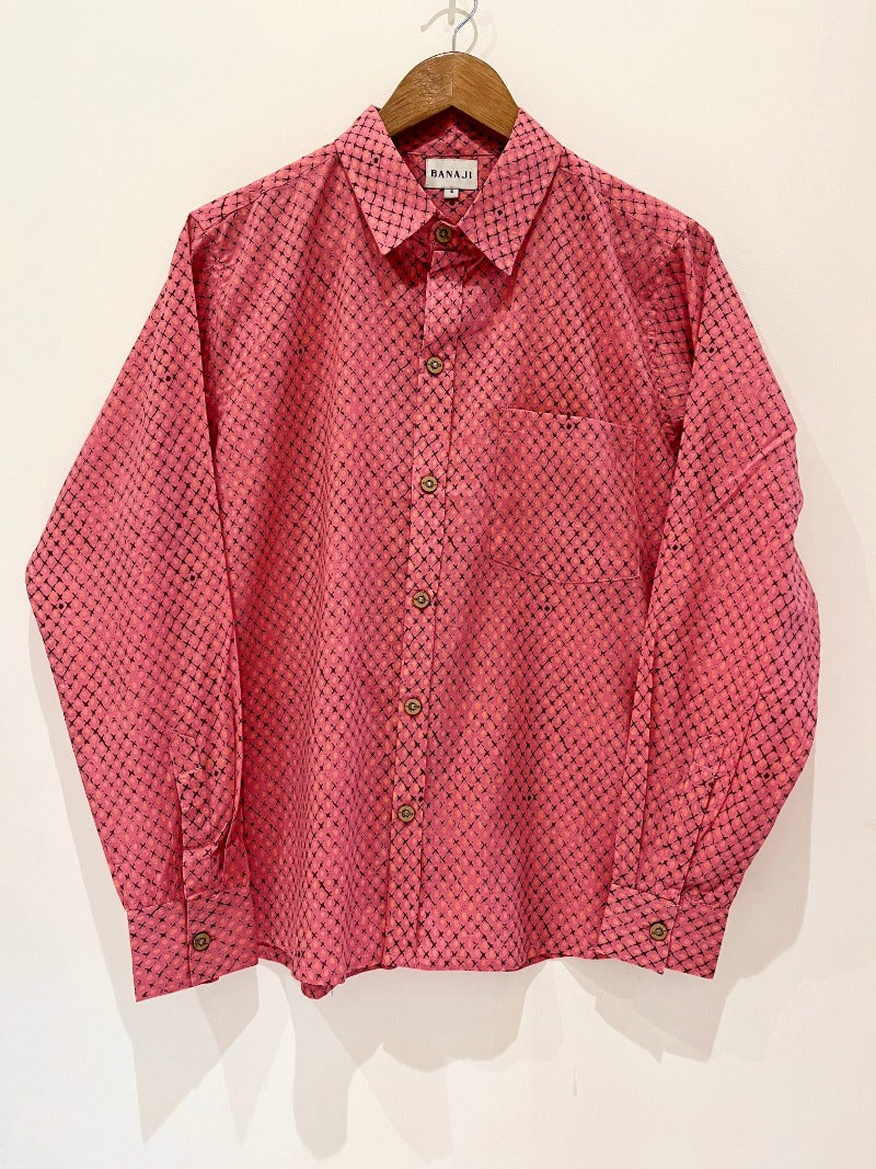 COTTON BLOCK PRINTED FULL SLEEVE SHIRT