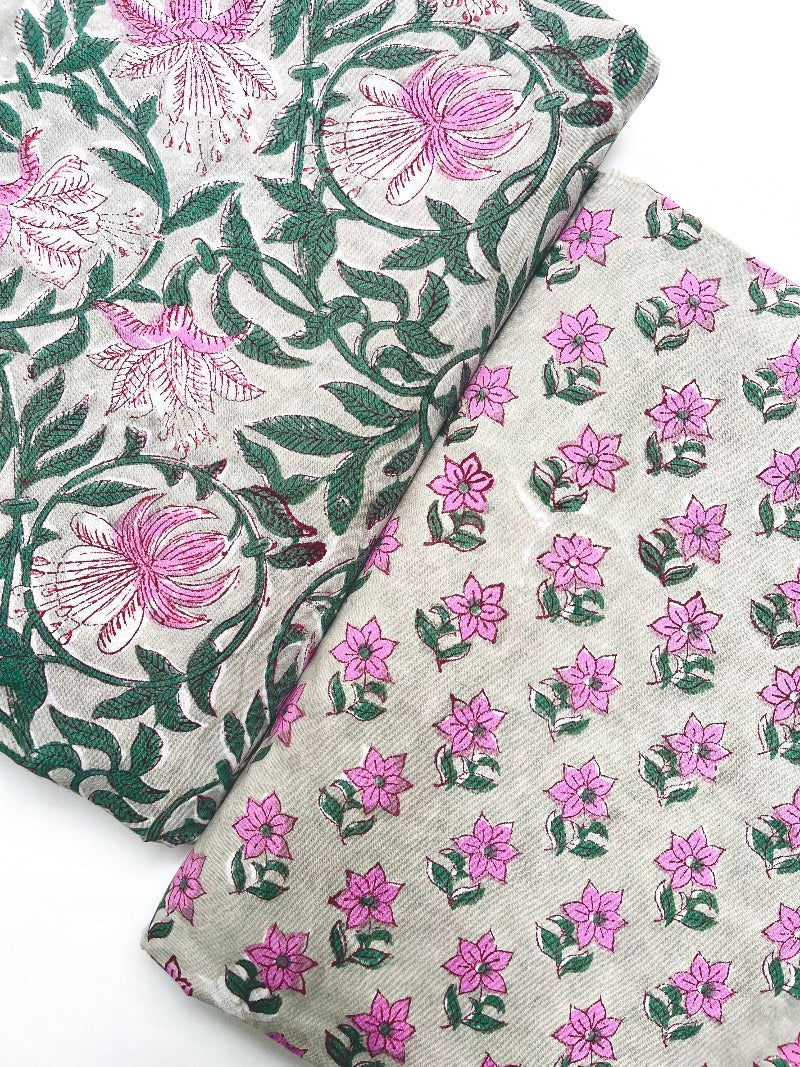 Cotton Block Printed Fabrics