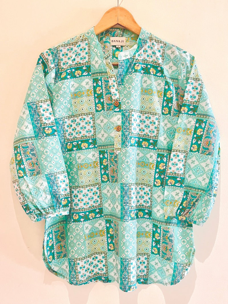 Block Printed Short Kurti
