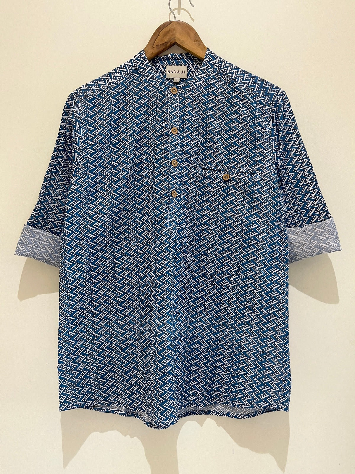 COTTON PRINTED FULL SLEEVE KURTA