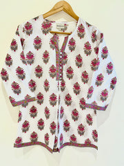 Block Printed Short Kurti