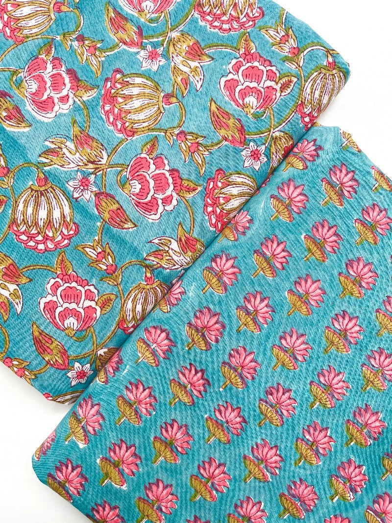 Cotton Block Printed Fabrics