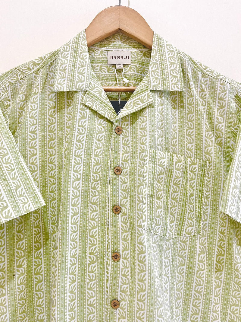 COTTON BLOCK PRINTED HALF SLEEVE SHIRT