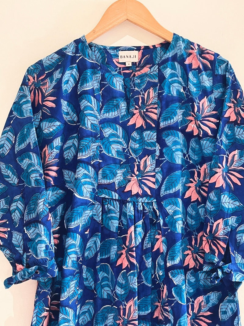 Block Printed Cotton Short Top