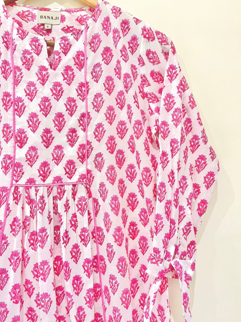 Block Printed Cotton Short Top