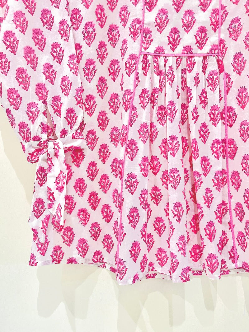 Block Printed Cotton Short Top