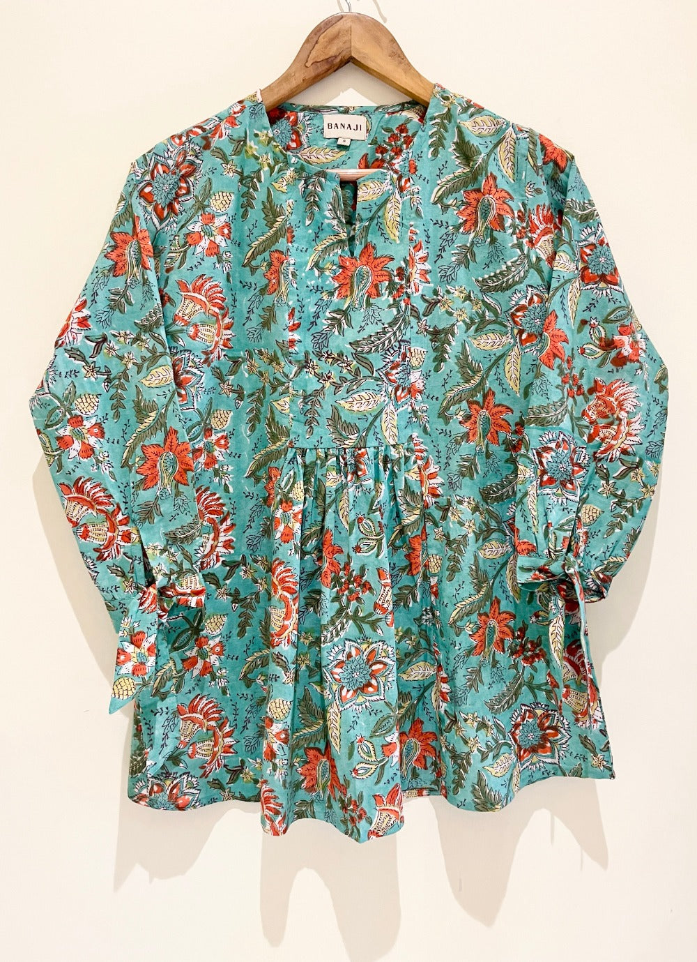 Block Printed Cotton Short Top