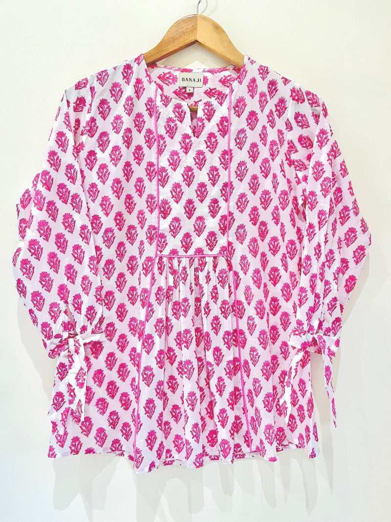 Block Printed Cotton Short Top