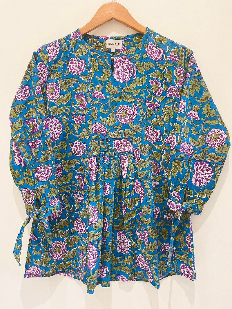 Block Printed Cotton Short Top