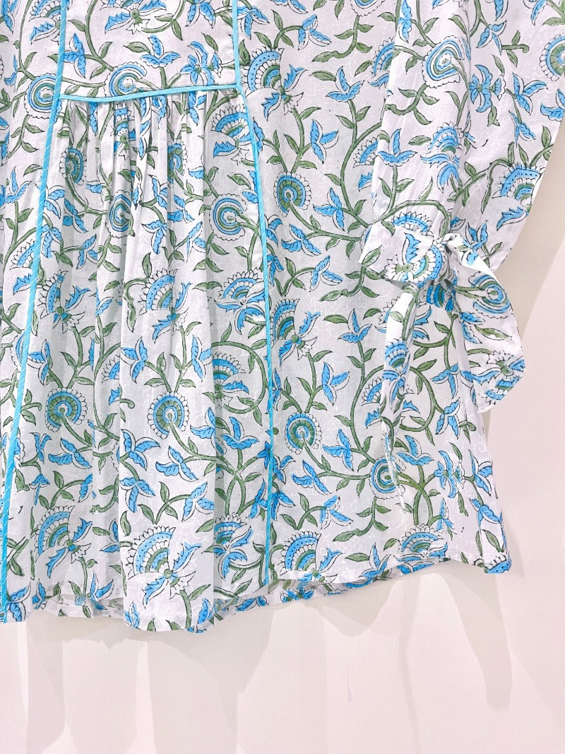 Block Printed Cotton Short Top