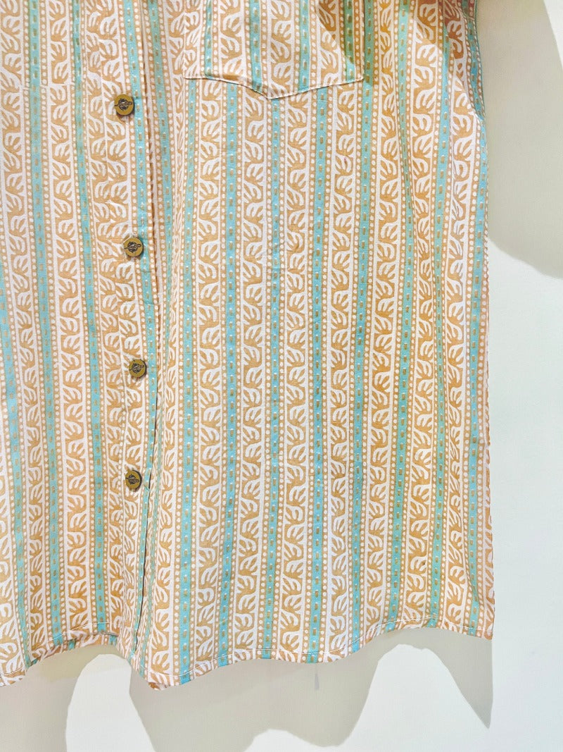 COTTON BLOCK PRINTED HALF SLEEVE SHIRT