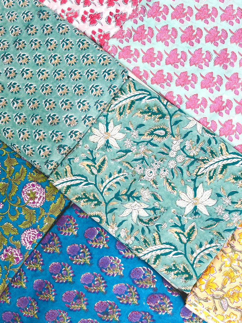 Cotton Block Printed Fabrics