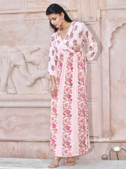 Anushka Satin Wrap Dress