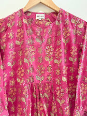 Block Printed Short Top