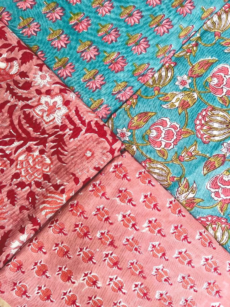 Cotton Block Printed Fabrics