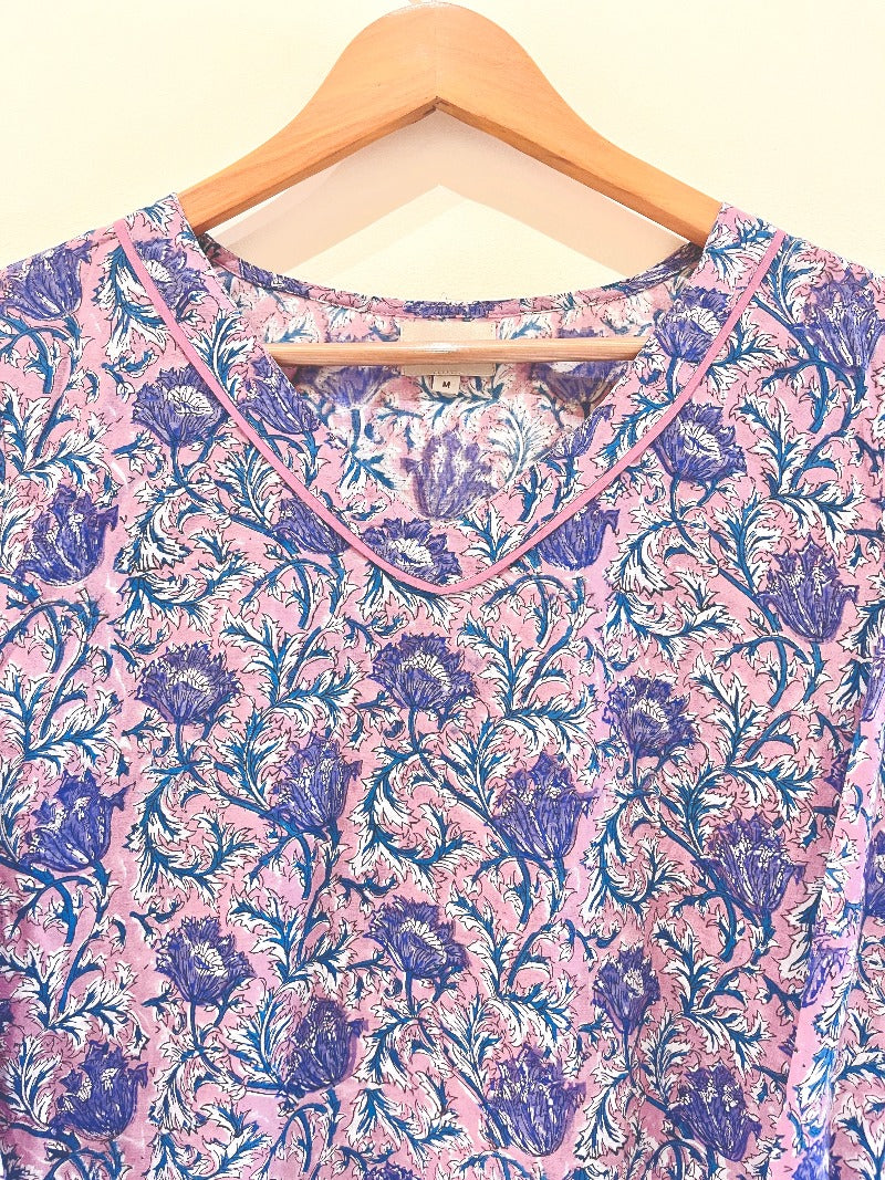 Block Printed Short Kurti
