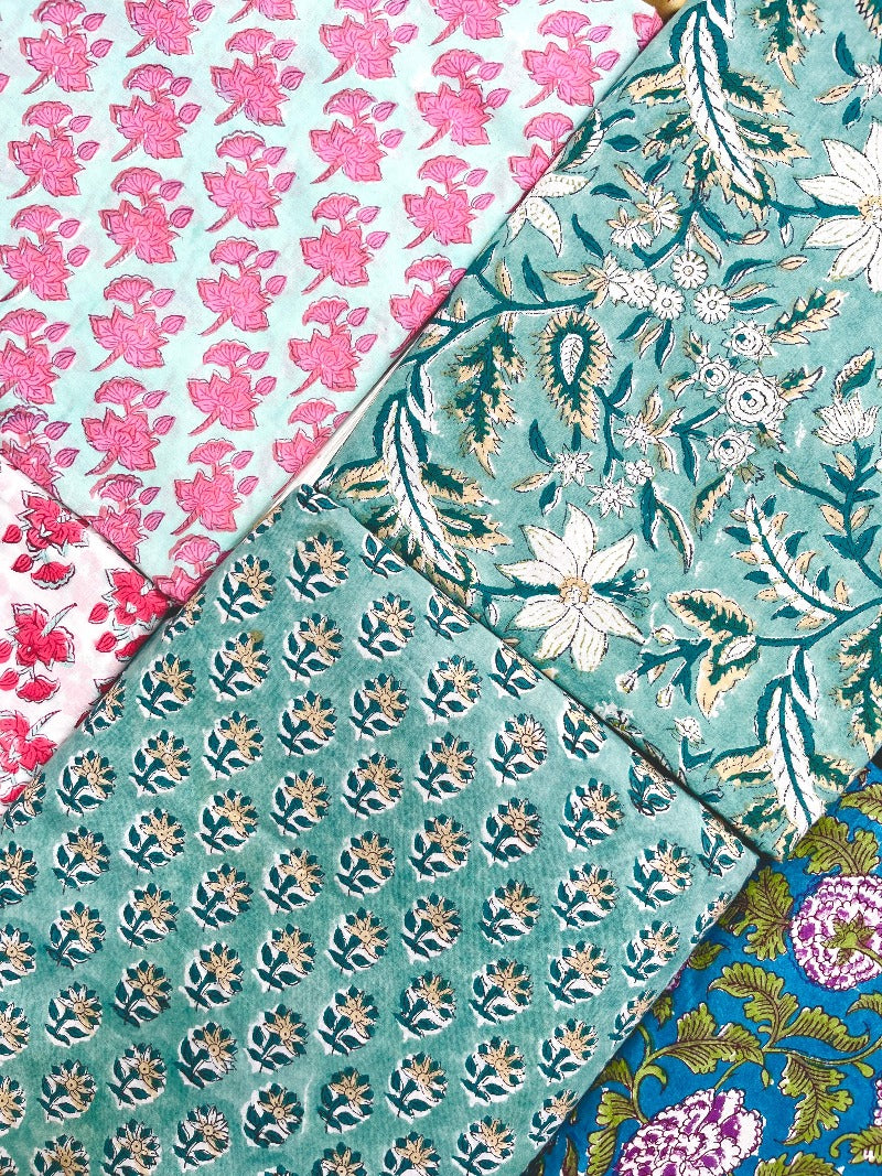 Cotton Block Printed Fabrics