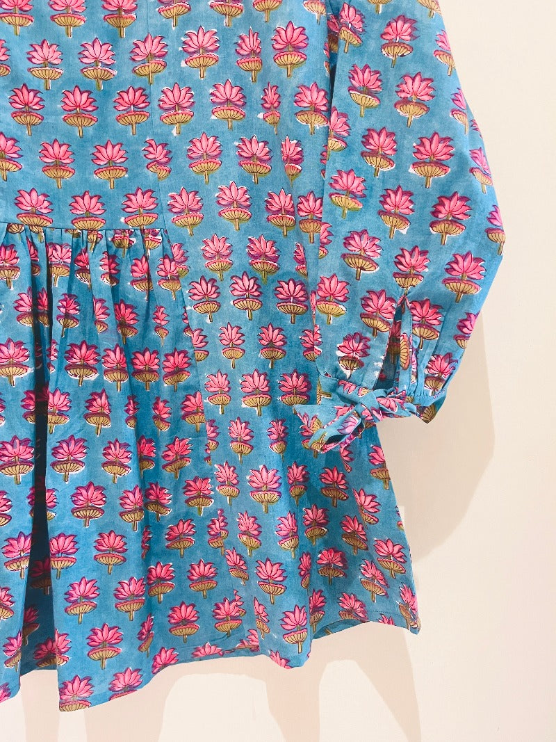 Block Printed Cotton Short Top