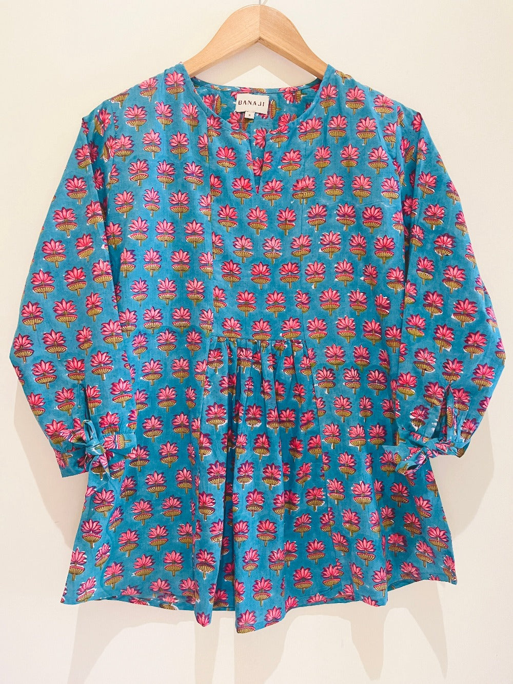 Block Printed Cotton Short Top