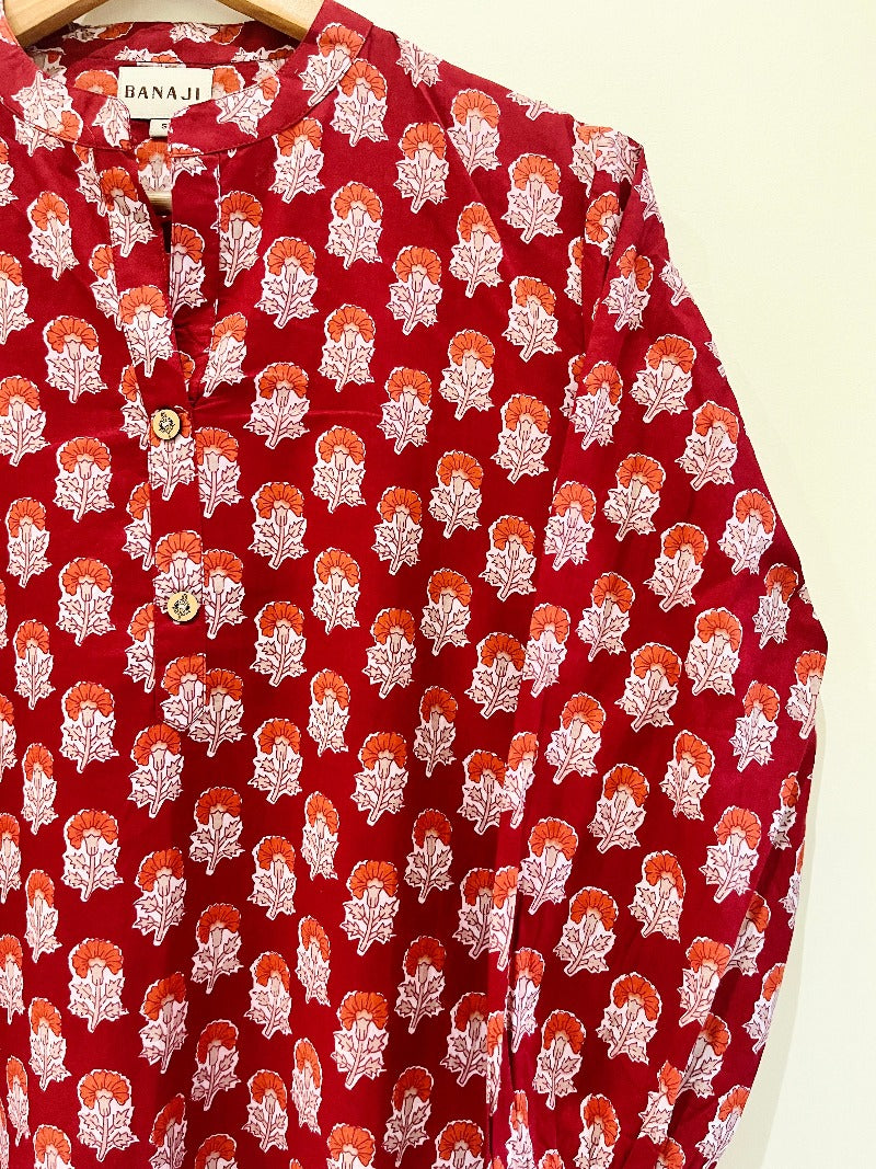 Block Printed Short Kurti