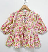 Block Printed Short Top