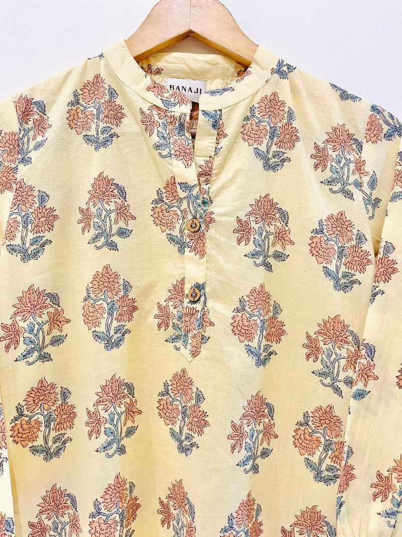 Block Printed Short Kurti