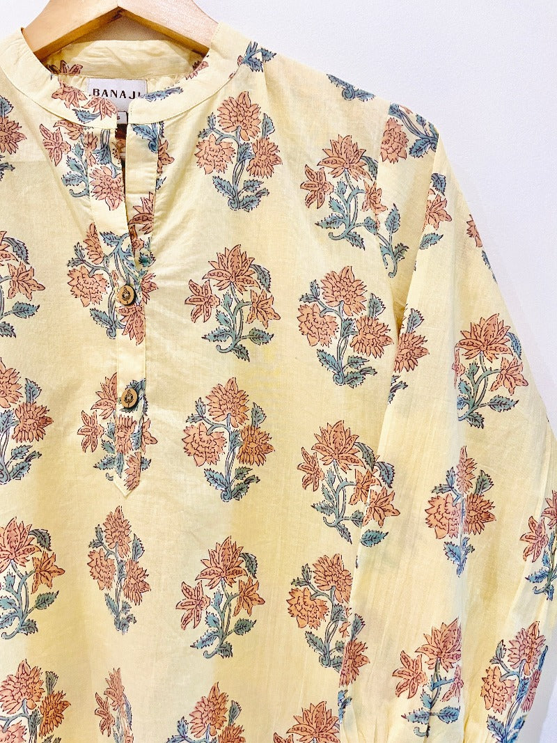 Block Printed Short Kurti