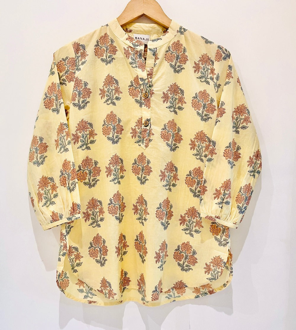 Block Printed Short Kurti