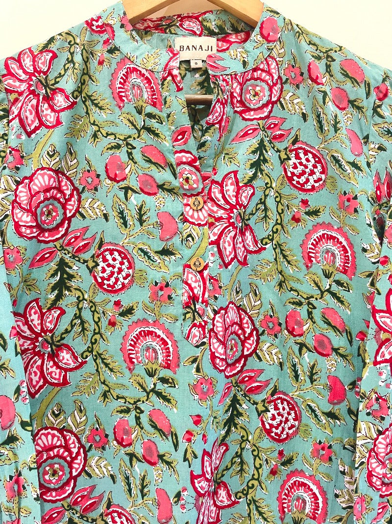 Block Printed Short Kurti