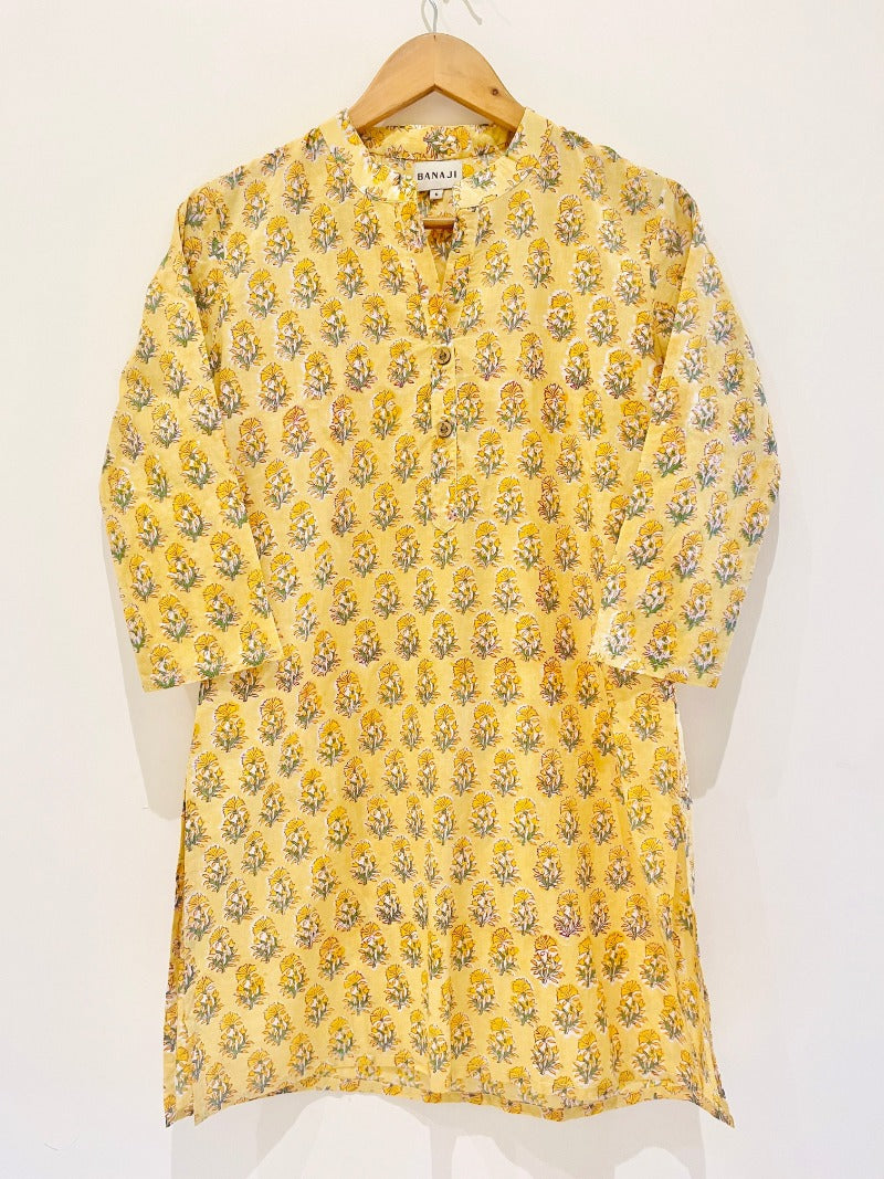 Yellow Blooms Kurta Pant Co-Ord Set