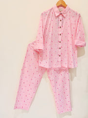 Peach Pasley Printed Co-Ord Set