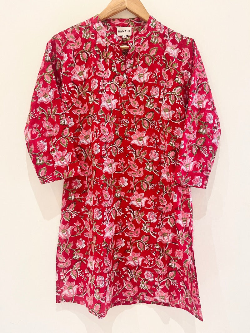 Royal Red Kurta Pant Co-Ord Set
