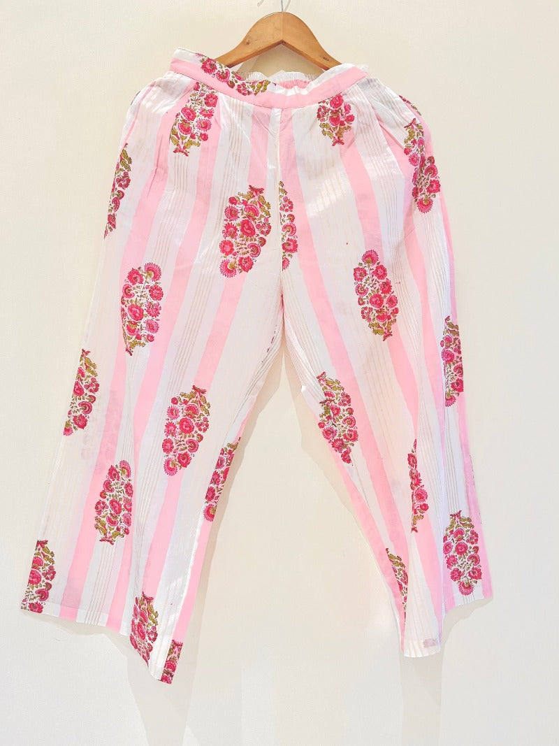 Peachy Pink Kurta Pant Co-Ord Set